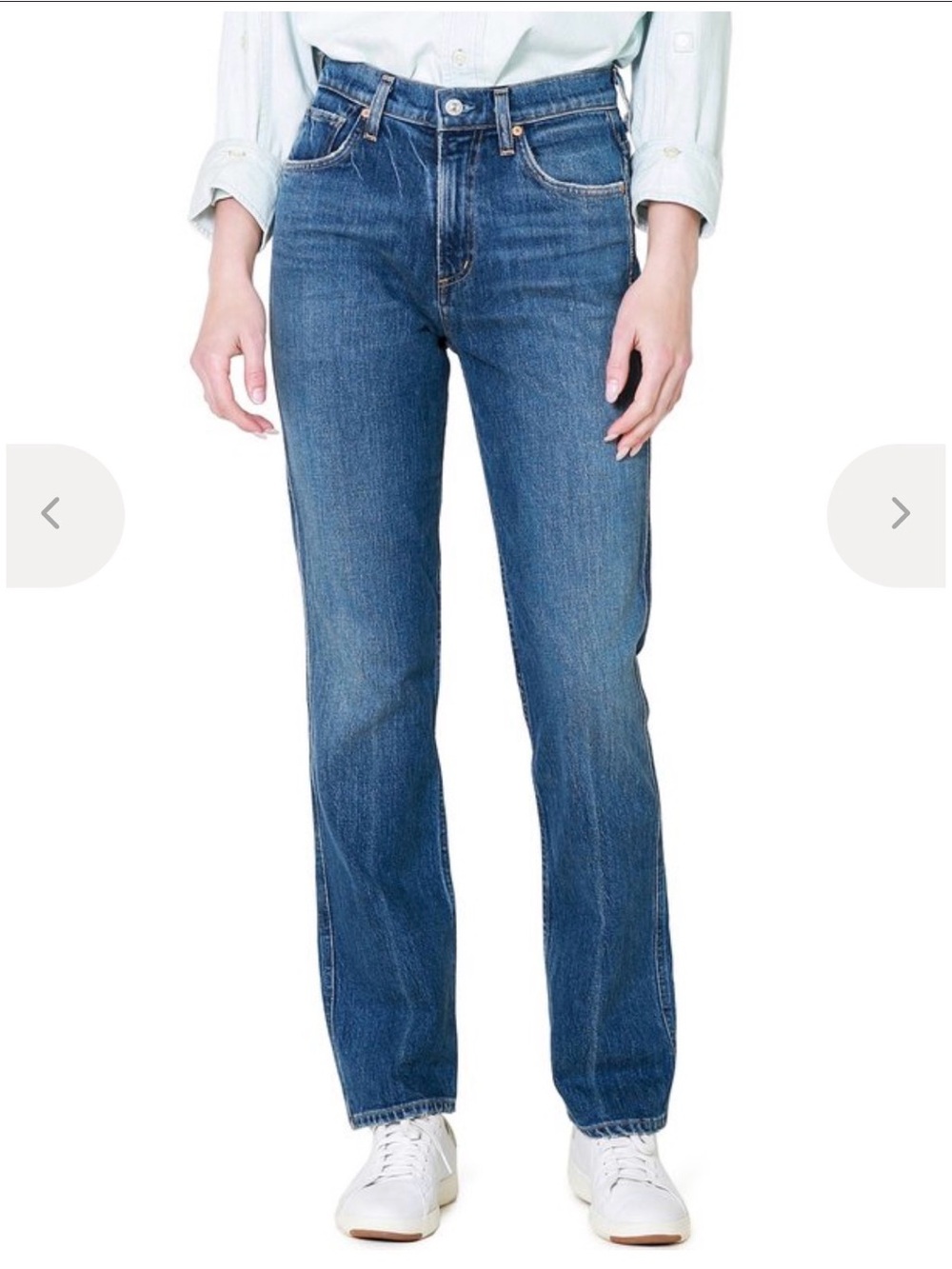 Daphne Citizens Of Humanity Straight Leg Vintage Wash Jeans - Blue like new!